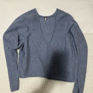 Free People V Neck Cashmere Sweater